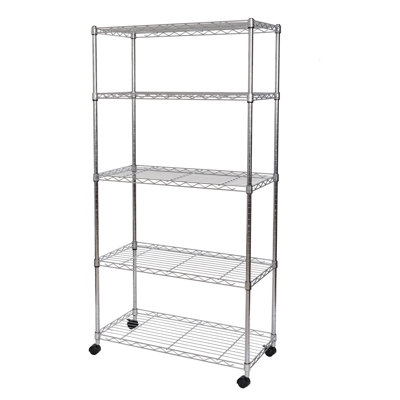 30" W 5-Tier Steel Shelving
