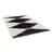 Area Rug, Black & Ivory Modern
