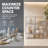 5-Pack Acrylic Baby Bottle Storage Organizer, Stackable Clear Drawer Container for Countertop, Vanity, Bathroom, Cabinet & Pantry, 2S2M1L