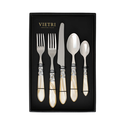 VIETRI Aladdin Stainless Steel Flatware Set - Service for 4