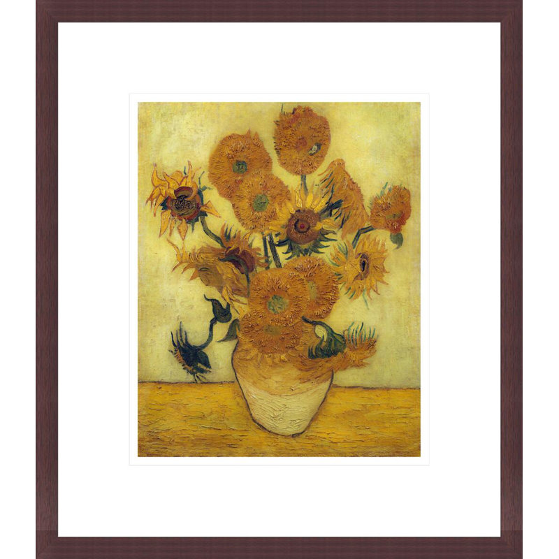 Tournesols par Vincent van Gogh, H 15,79 po x l 13,75 po