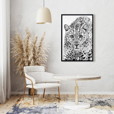 Leopard Ready To Attack Print On Canvas