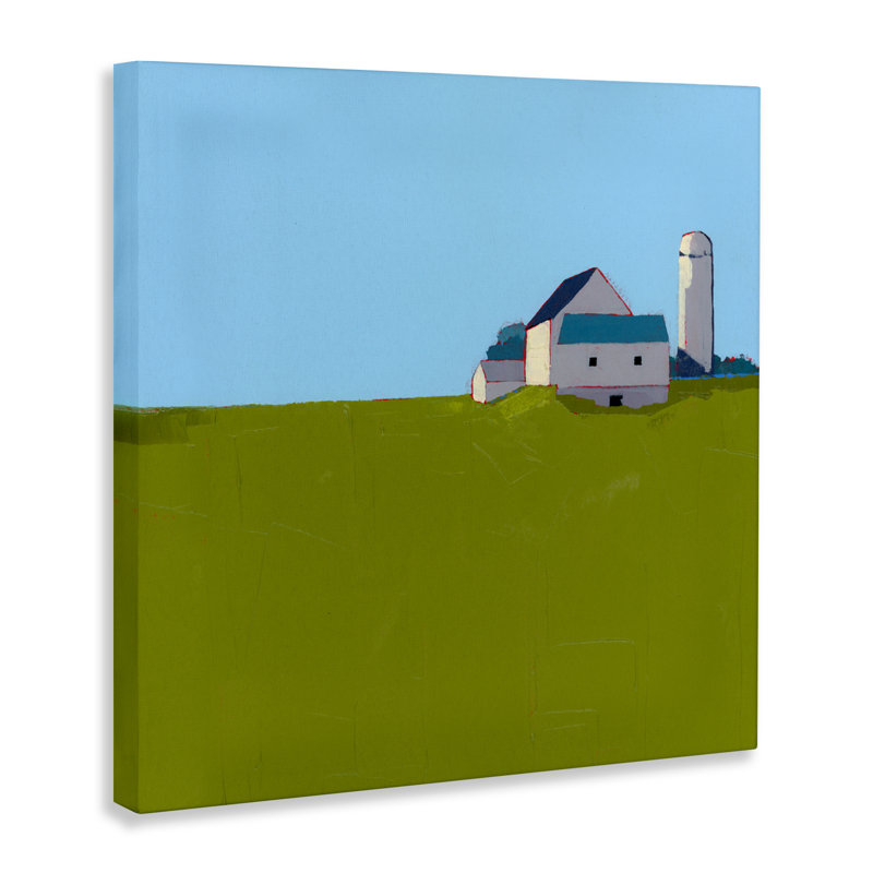 «Farmland Silo in Distance Canvas», conception par Ruth LaGue