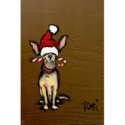 « chihuahua » par tori campisi, reproduction d’art sur toile tendue