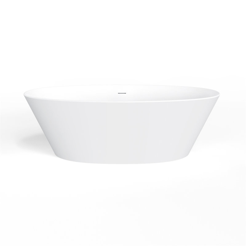 66.9 Inch Freestanding Solid Surface Soaking Bathtub For Bathroom