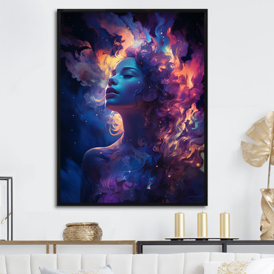 «Woman Aurora Dreams» sur impression sur toile
