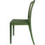 Ensemble de 4 chaises de salle à manger à lattes verticales PP, vert gazon, intérieur et extérieur-306632427