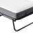 FoldingBed With Mattress 75" X 38" Rollaway GuestBed Portable FoldableBed For Adults With 5" Memory Foam Mattress Space-Saving All Metal Steel Pipe Frame Slatted Pipe Style