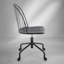 Chaise de bureau à dossier haut réglable avec revêtement en velours luxueux et design ergonomique pour espaces de travail modernes