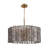 24" 8-Light Dimmable Drum Chandelier