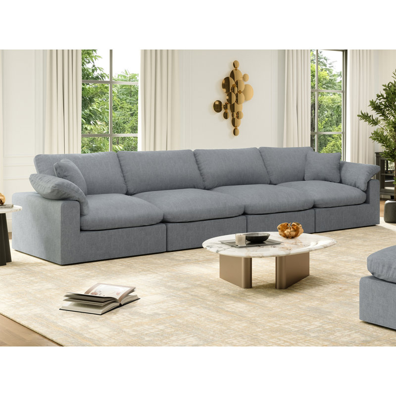 Canapé modulaire Berglund Berglund, H 25,2 po x l 143 po x P 39,3 po, Gris, 4
