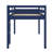 Twin Size Solid Rubber Wood Loft Bed – Ladder & Strengthened Slat Bed Platform-501250477