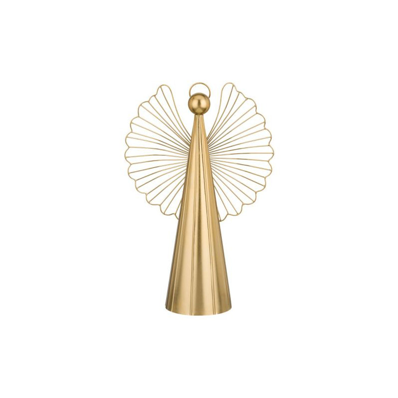 Figurine standard ange en métal,  H 4,75 po x l 16 po x P 11 po