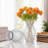 Clear Diamond-faceted Glass Vase For Flowers 5.0" W 8.0" H-1867271337