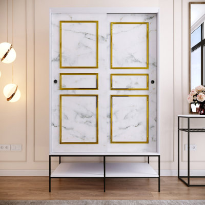 Calidia 2 Door Manufactured Wood Wardrobe