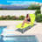 3-In-1 Heavy Duty Tanning Chair With Face Hole Adjustable 5-Position Folding Chaise Lounge Chairs