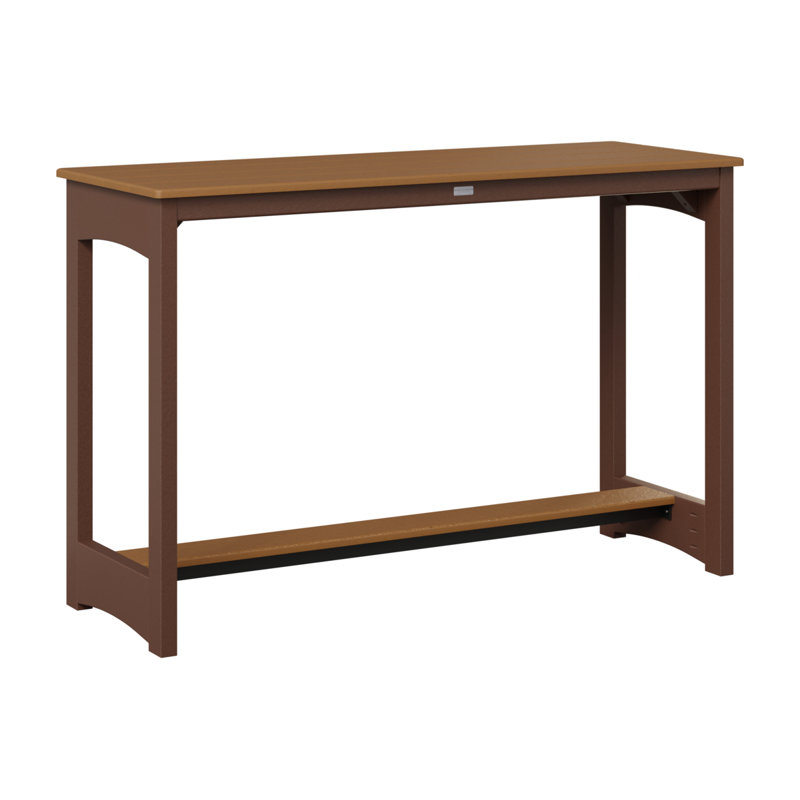 Table de bar Berlin Gardens, 38.5" H x 60" W x 22" D, Cèdre, Coquille de mer