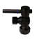 Turn Angle Stop with Copper Pipe Inlet and Compression Outlet with Lever Handle