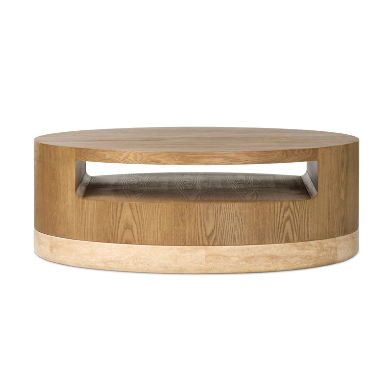 Sager Coffee Table-Golden Travertine