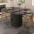 Dining Table For 4-6,63“Extendable Round Kitchen Dining Room Table With 2-Tier Storage Shelf, Space Saving Expandable Wood Oval Circle Dinner Furniture With Pedestal Base-2133604544