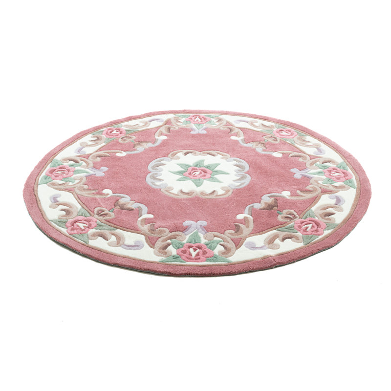 Costilla Hand Tufted Red Rug, Round 150cm