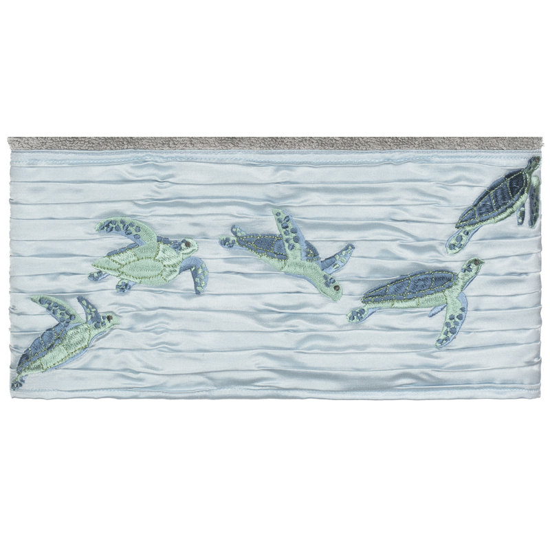 Serviette de bain en coton turc à ornements Mia, Gris foncé