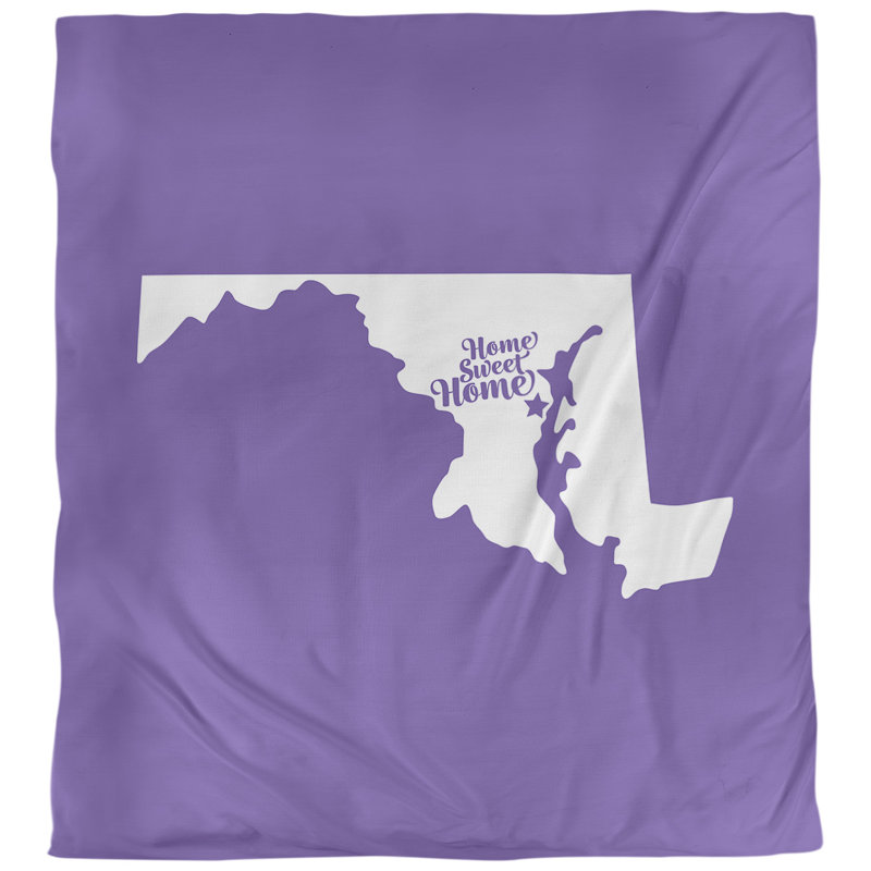 Housse de couette simple doux annapolis home, Polyester brossé, Housse de couette pour très grand lit, Mauve