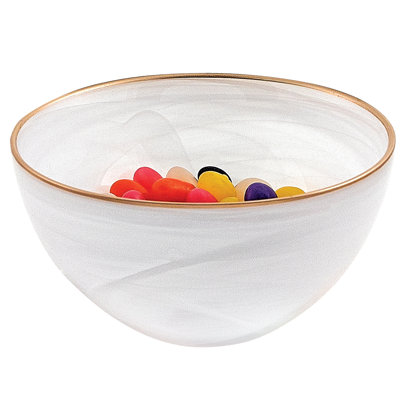 Vikki Handmade Glass Salad Bowl