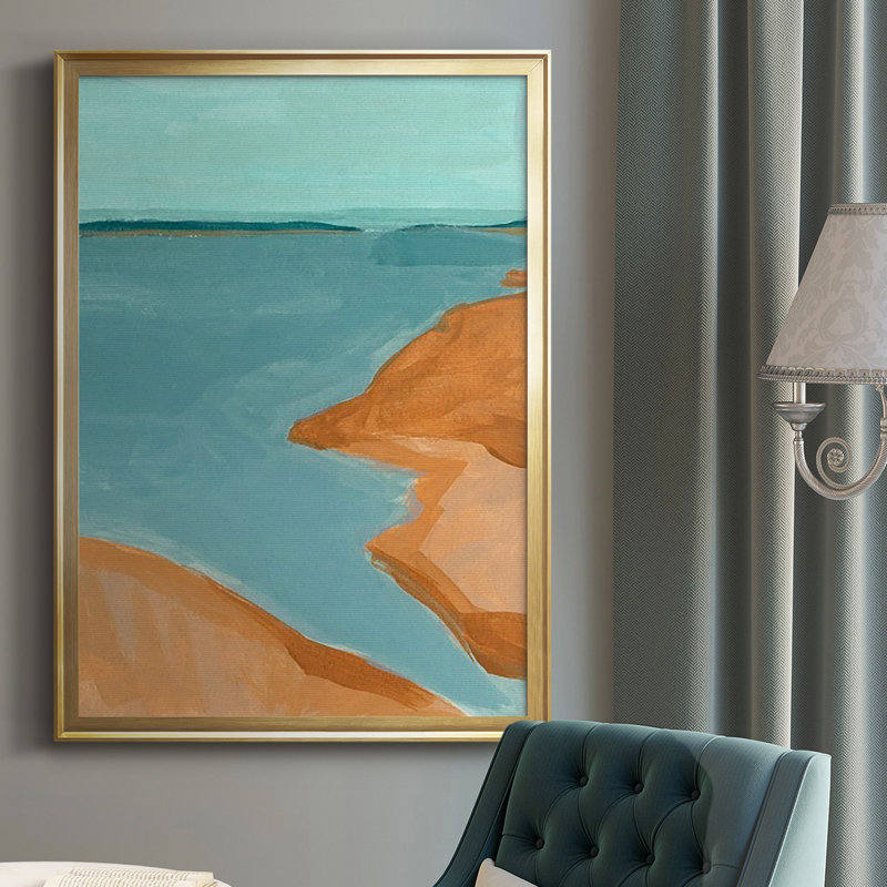 «Out On The Sandbar I», reproduction encadrée de qualité supérieure - prête à être accrochée, H 24,5 po x l 18,5 po x P 1 po