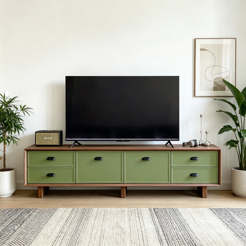 Meuble télé Retro Creative, H 19,69 po x L 70,87 po x l 15,75 po