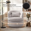 Fauteuil demi-tonneau pivotant de 29 po de largeur avec coussin lombaire-67768372