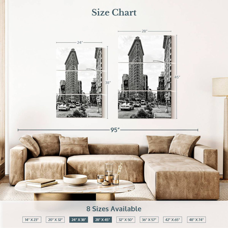 Sireci Manhattan Flatiron Building, 38" H x 24" W