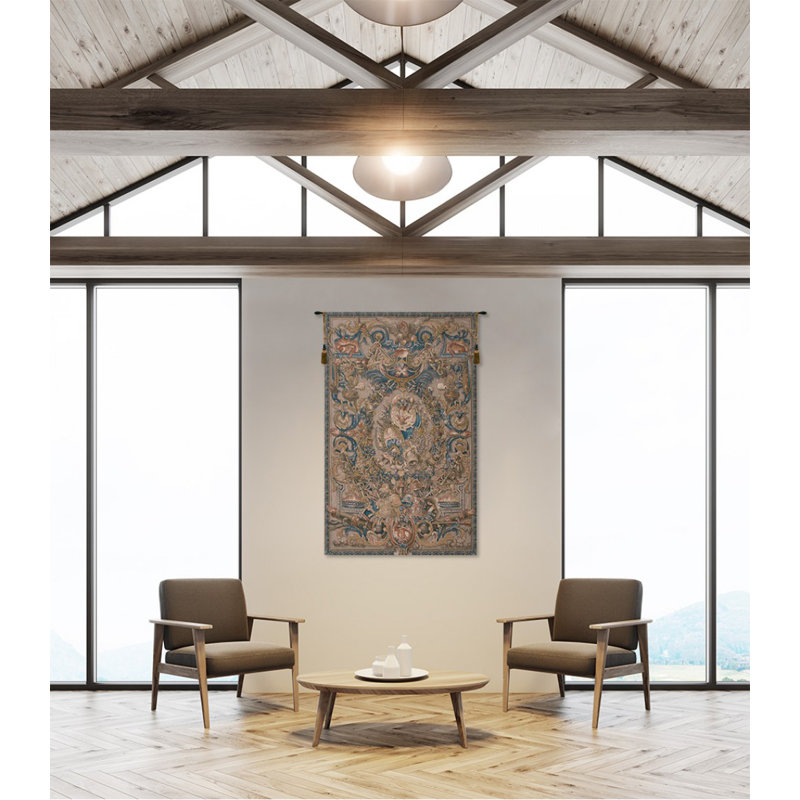 Loom Woven Cotton Blend Wall Hanging, 58" H x 37" W x 0.15" D