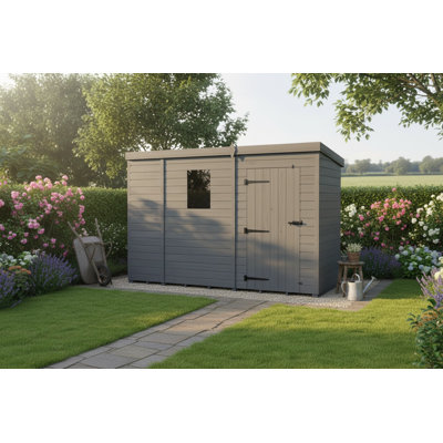 9x7 Pent Composite Shed