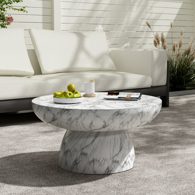 Faux Marble Coffee Table