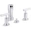 Purist® Vertical Spray Bidet Faucet with Handles-888618034-888618037