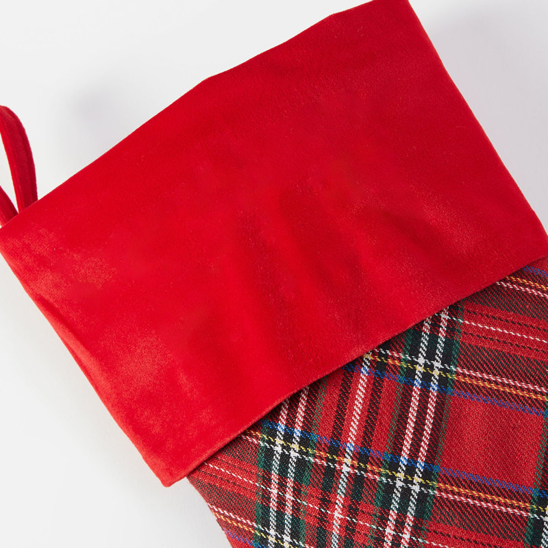 Personalization Mall Yuletide Classic Red Plaid Stocking