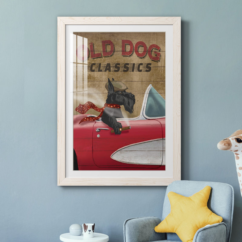 Old Dog Classics - impression encadrée, H 44 po x l 31 po x P 1 po, Cadre blanc
