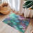 Violet & Teal Blends Braided Rug-106463905