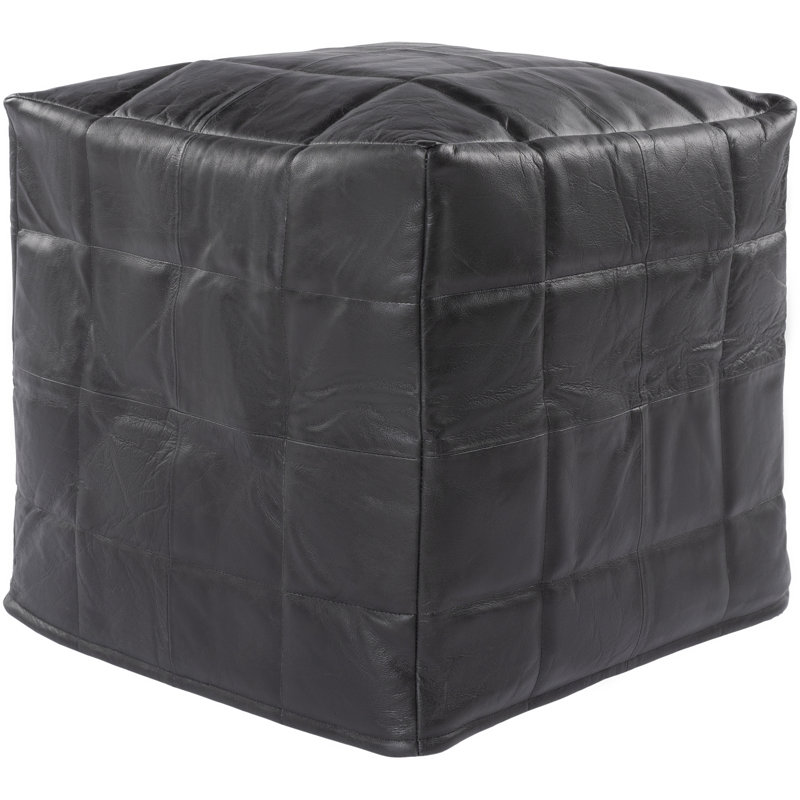 Leather Pouf