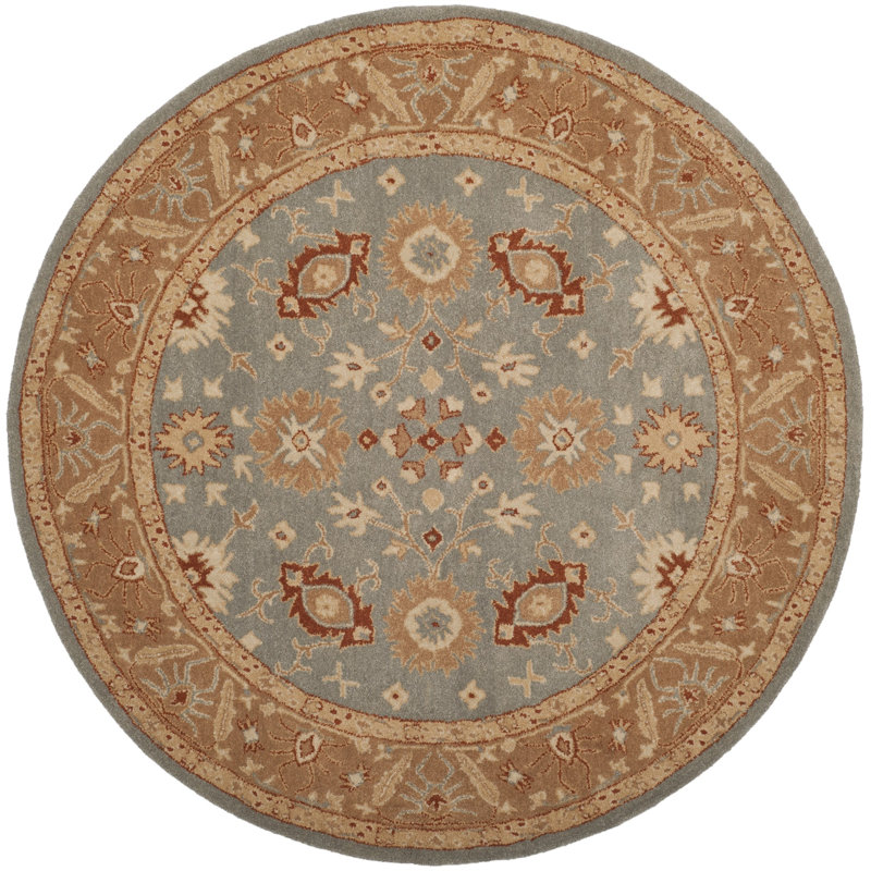 Dunbar Hand Tufted Wool Oriental Rug, Round 6'