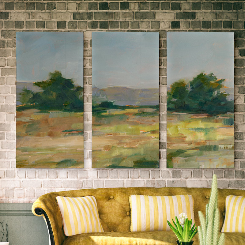 Green Valley III-3 reproductions d’art sur toile, H 40 po x l 60 po x P 1,5 po