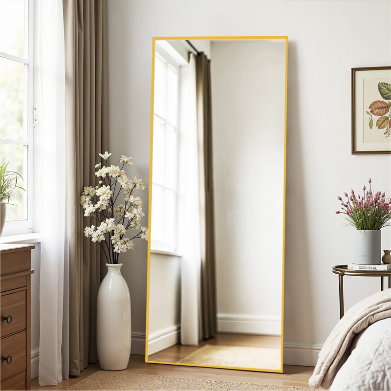 Miroir pleine grandeur Barnab, Doré, 79 po x 35 po