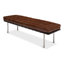 Banc rembourré en cuir véritable Prince Albert-39500727