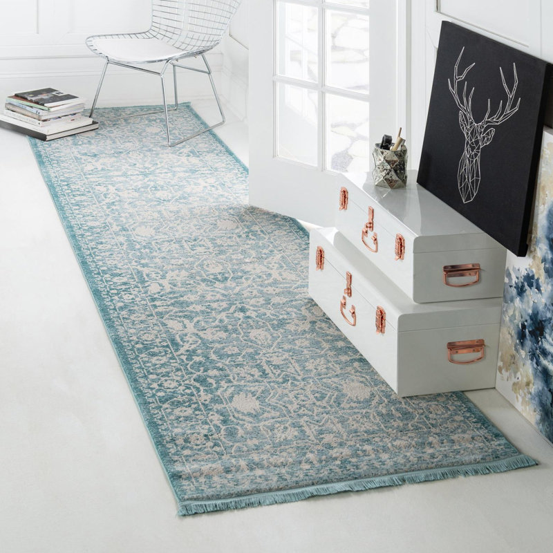 Folkeste Abstract Indoor Rug, Runner 2'7" x 10'