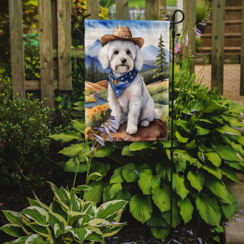 Drapeau Cowboy Welcome Garden, Coton de Tuléar