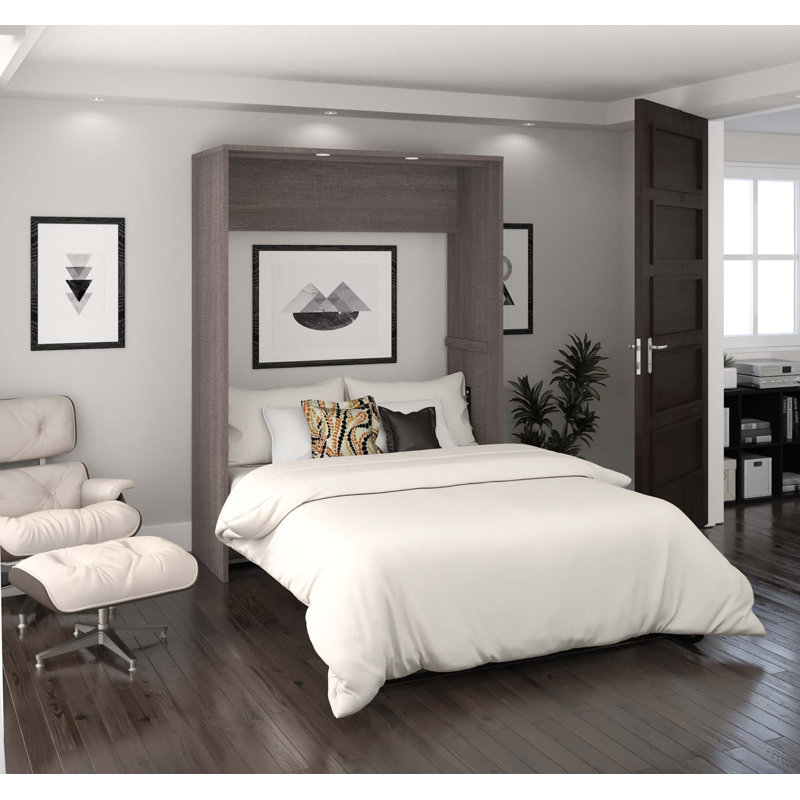 Osterman Murphy Bed, Full, Bark Gray