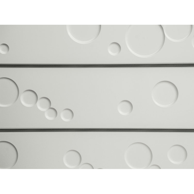 Bulles 24 po x 48 po, Blanc