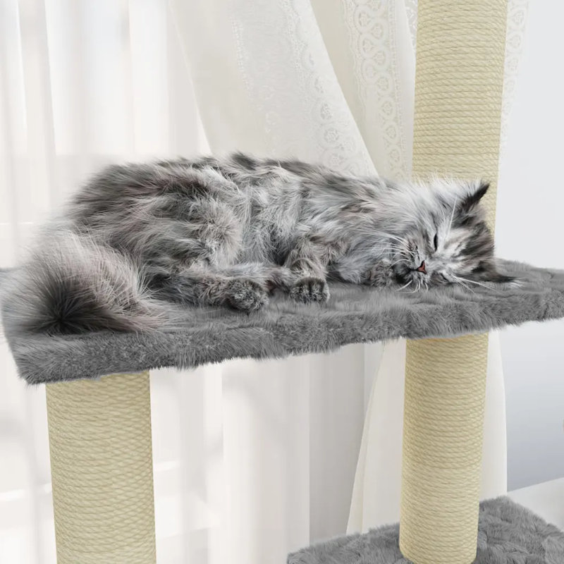 Ruislip 155cm H Cat Tree, Light Grey
