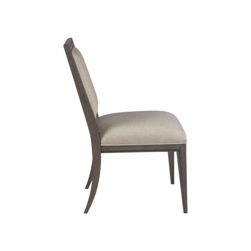 Belvedere Falcon Brown Upholstered Linen Side Chair